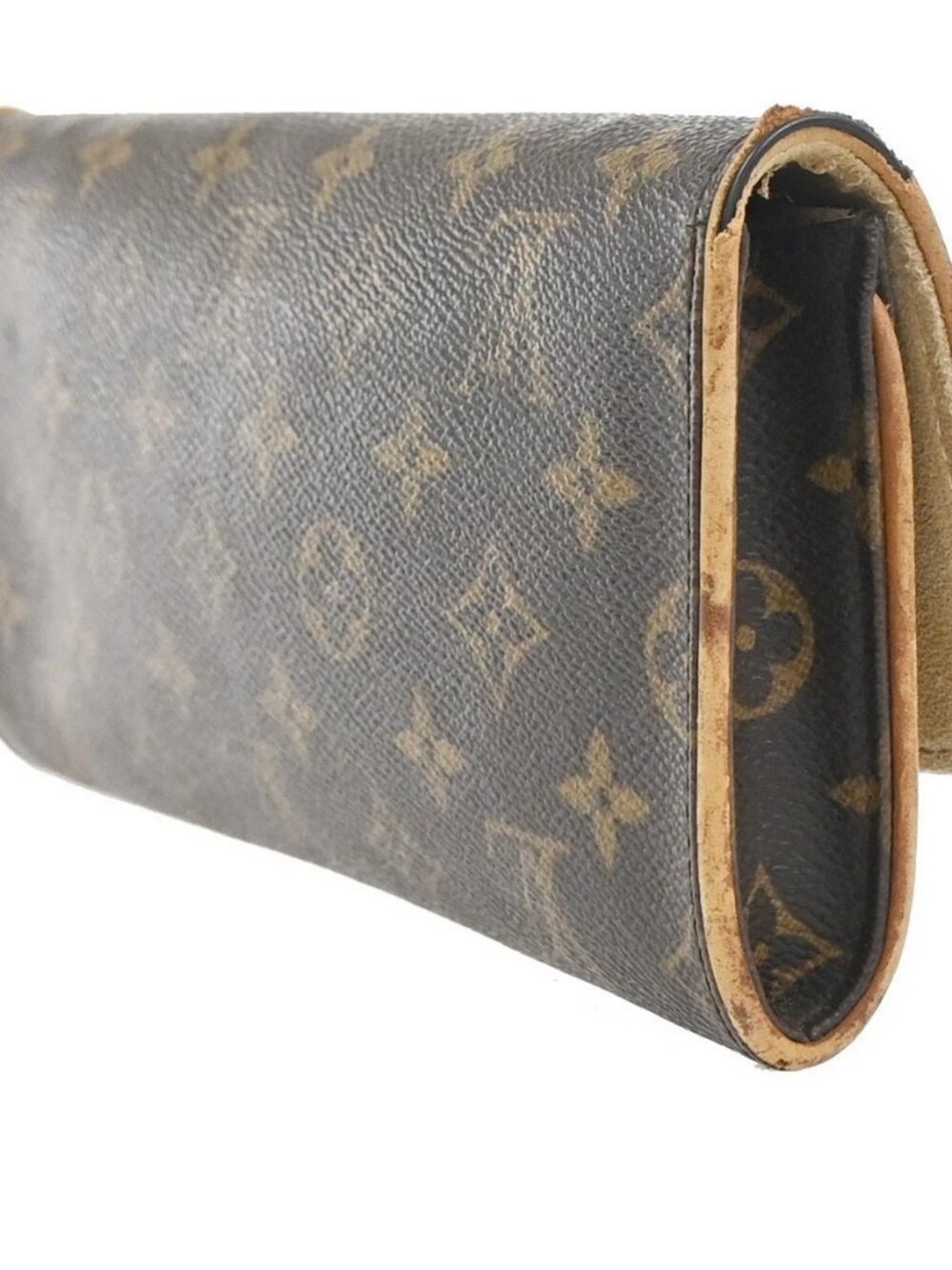 LOUIS VUITTON Pochette Twin GM 2Way Shoulder Bag Monogram Brown M51852 33KC733 - Picture 4 of 16